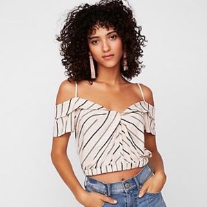 Striped Banded Hem Top
